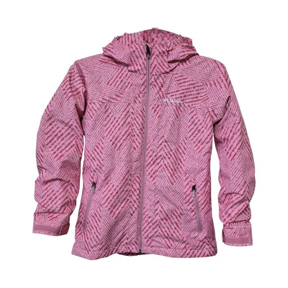 Columbia Fleece Interchange Jacket Omni-Heat Reflective Girls Pink Size L - Picture 1 of 16
